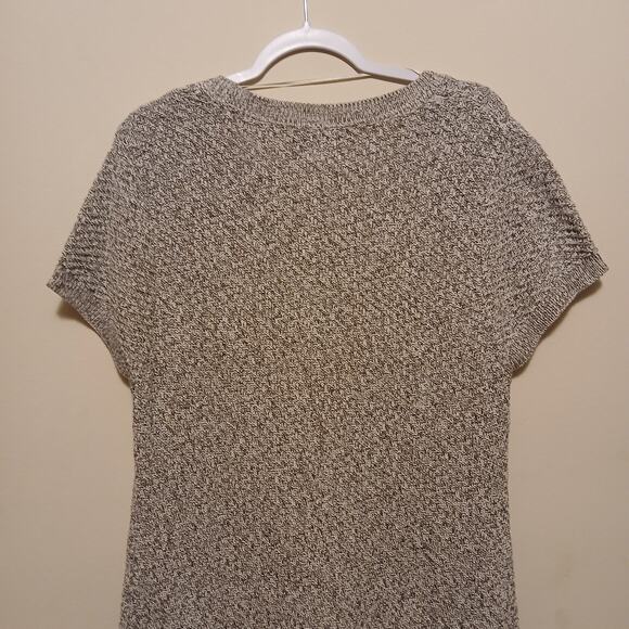 Style & Co Women's XL Heather Knit Cable Fringed Bottom Sweater Dress Gothic - Picture 7 of 9